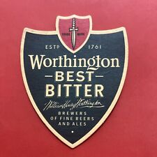 SOTTO BICCHIERE PER BIRRA PUB Worthington Best Bitter Trade Mark Vintage