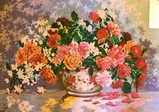 Arazzo tela bouquet - su,