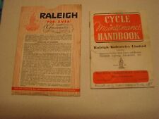 Manuale uso e manutenzione RALEIGH, biciclette epoca (inglese)