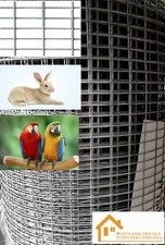 RETE 12x25 ELETTROSALDATA PER GABBIE, VOLIERE,CONIGLI,GALLINE RECINZIONE H 100