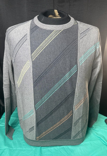 Maglione girocollo geometrico
