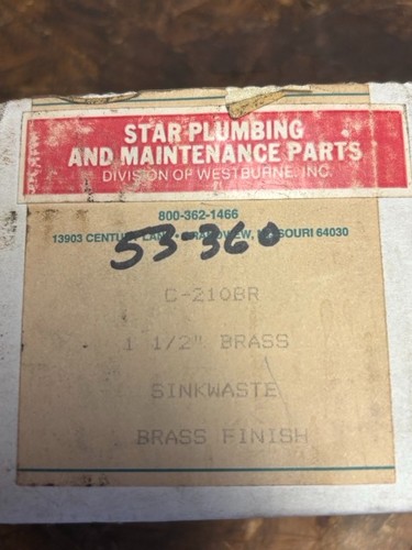 Star plumbing 210br - star, u-210br