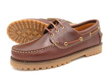Scarpe da barca uomo in pelle