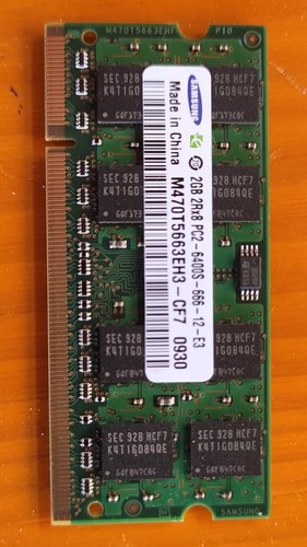 Samsung 2gb 2rx8 pc2 - 2gb, pc2-6400s