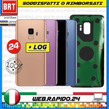 BACK COVER SCOCCA POSTERIORE VETRO +BIADESIVO X SAMSUNG S9 SM-G960F ORIGINALE 