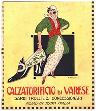 PUBBLICITA' 1915 CALZATURIFICIO VARESE SARDI TROLLI CAPPADONIA SCARPA MODA SHOE