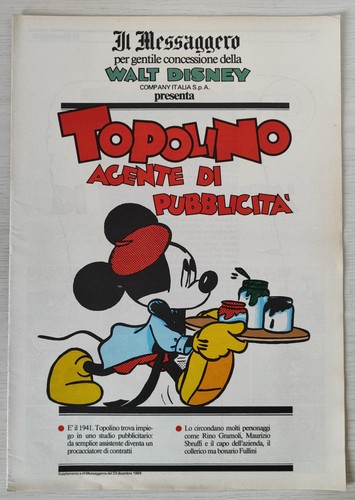 Walt disney messaggero - disney, il