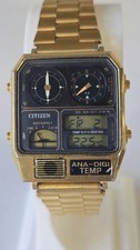 CITIZEN ANA DIGI TEMP oro nero