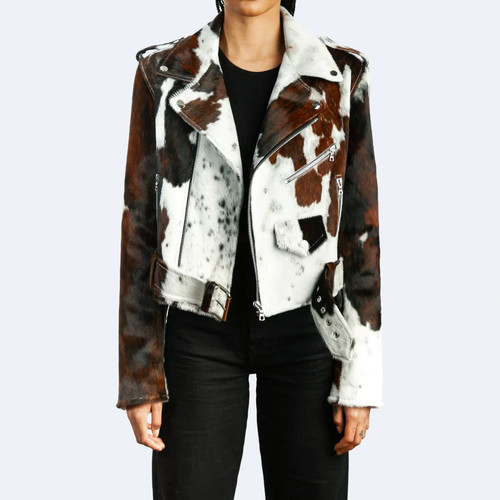 Giacca cowhide donna con pelo - giacca,