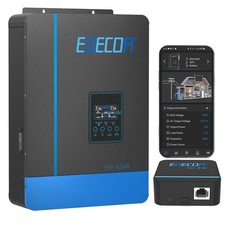 Inverter Solare Ibrido EDECOA 6.2KW 48V 6200W MPPT 110A PV 55-450VDC WIFI APP