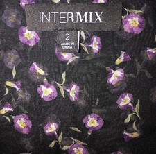 INTERMIX Taglia 2 Blusa Top