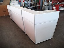 Banco bar modulare con ruote