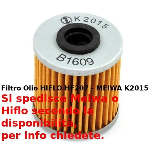 Filtri olio hiflo hf207 - olio,