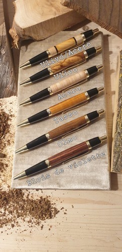 Penne legno fatte mano - legno,