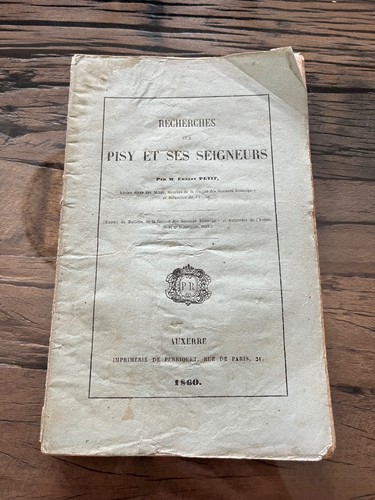 Livre recherches sur pisy - recherches,