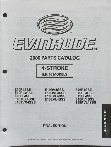 Catalogo ricambi evinrude 2000 - catalogo,