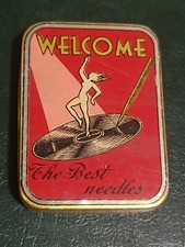 Scatola Latta Puntine Grammofono - Welcome The Best Needles - 4,5x3,5 cm