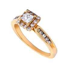 14K Oro Giallo Diamante
