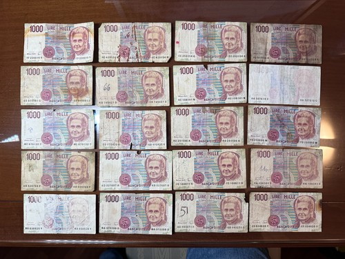 Lotto banconote lire 1000 - banconote,