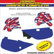HONDA xr 600 r 1995 Adesivi in kristal kit completa SENZA ADESIVI PORTAFARO