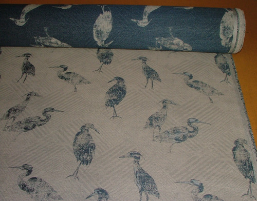 Tenda jacquard tessuto - , blu
