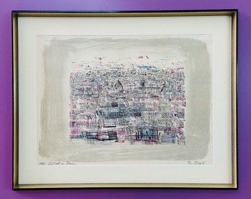 Litografia colori originale - a,