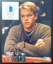 MATT DAMON FIRMATO ROUNDERS OCEANS UNDICI TREDICI 8X10 FOTO FILM LINUS BAS D