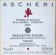 Wine label ITALY ASCHERI