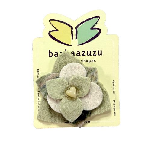 Spilla fiore lana baabaazuzu - spilla,