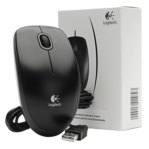 Mouse ottico usb logitech b100 - mouse,