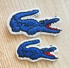 Lotto 2 toppe ricamate logo