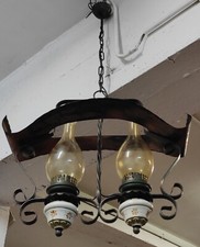 Lampadario Rustico In rame E Ferro Battuto