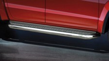 TUBI SOGLIA PEDANE IN ACCIAIO INOX CON TÜV PER VW AMAROK 2009-2016