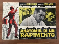 S19,FOTOBUSTA,POSTER Anatomia di un rapimento Tengoku to jigoku Kurosawa MIFUNE