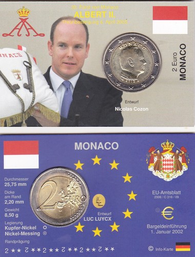Moneta corso euro monaco - 2,