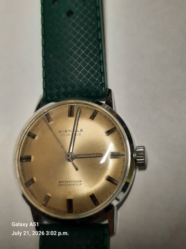 Vintage kienzle 17j watch man - kienzle, watch,