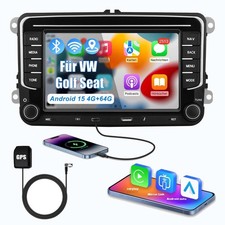 Autoradio Android 15 USB Navigatore GPS per VW GOLF 5 6 Plus Passat Touran EOS Tiguan