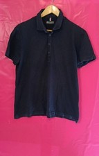 Polo da uomo manica corta Belmonte in cotone colore blu marino taglia M