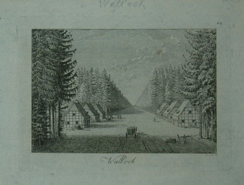 Wallock incisione in - wallock, (slesia).