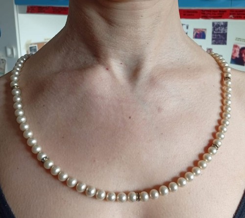 Collana donna perle finte - perle,