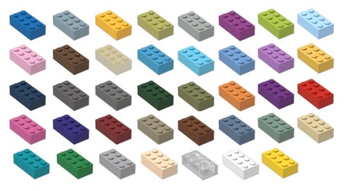 Mattoni lego 2x4 - lego, scegli