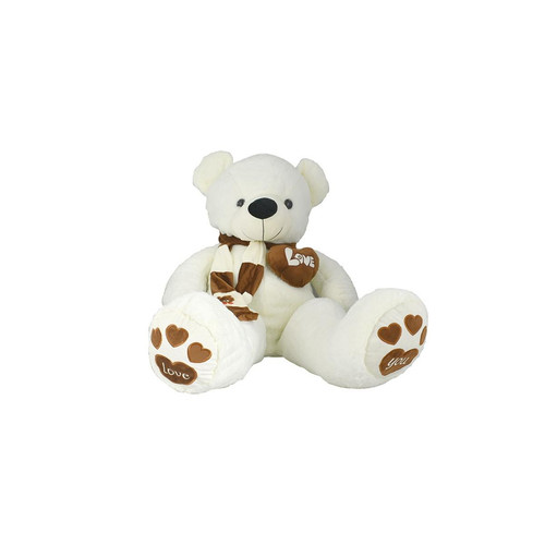 Orso peluche sciarpa cuore - orso, c/sciarpa+cuore