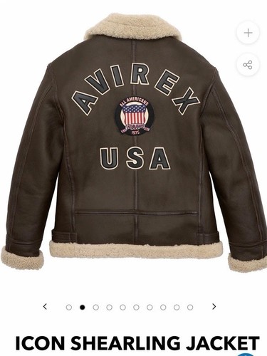 Cappotto avirex icon pelle - icon,