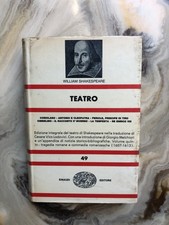 William Shakespeare - Teatro - NUE 49 Einaudi, Torino, 1964