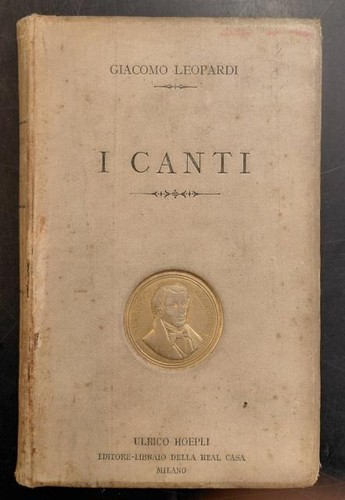 Leopardi giacomo canti - i,