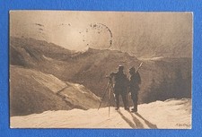 CARTOLINA BERTIGLIA PROPAGANDA GUERRA 1WW ALPI SOLDATI NEVE SERIE 62 MILITARI