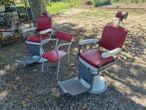 Coppia poltrone barbiere - coppia,