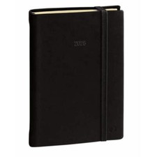 Agenda settimanale 2025 Quo Vadis Affari Prestige Silk 10x15 cm nero 28596125MQ