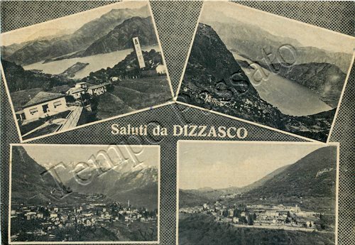 Cartolina saluti dizzasco - cartolina,
