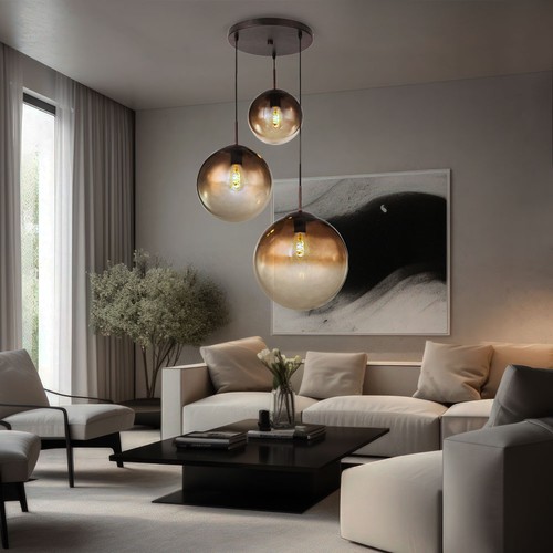 Lampada sospesa vetro led - sospesa, in